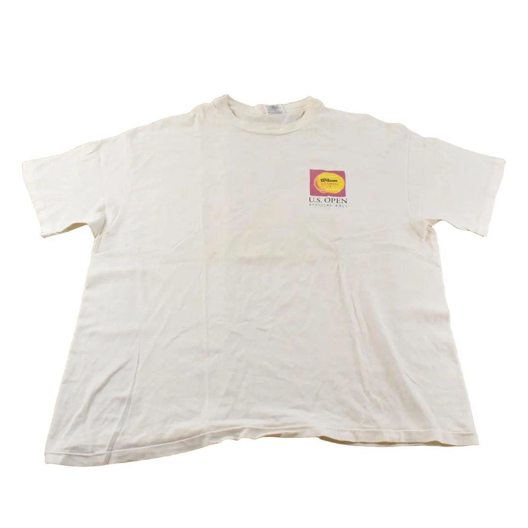 Vintage 1990 U.S. Open Tennis Graphic T-Shirt Mens XL from propervintagecanada