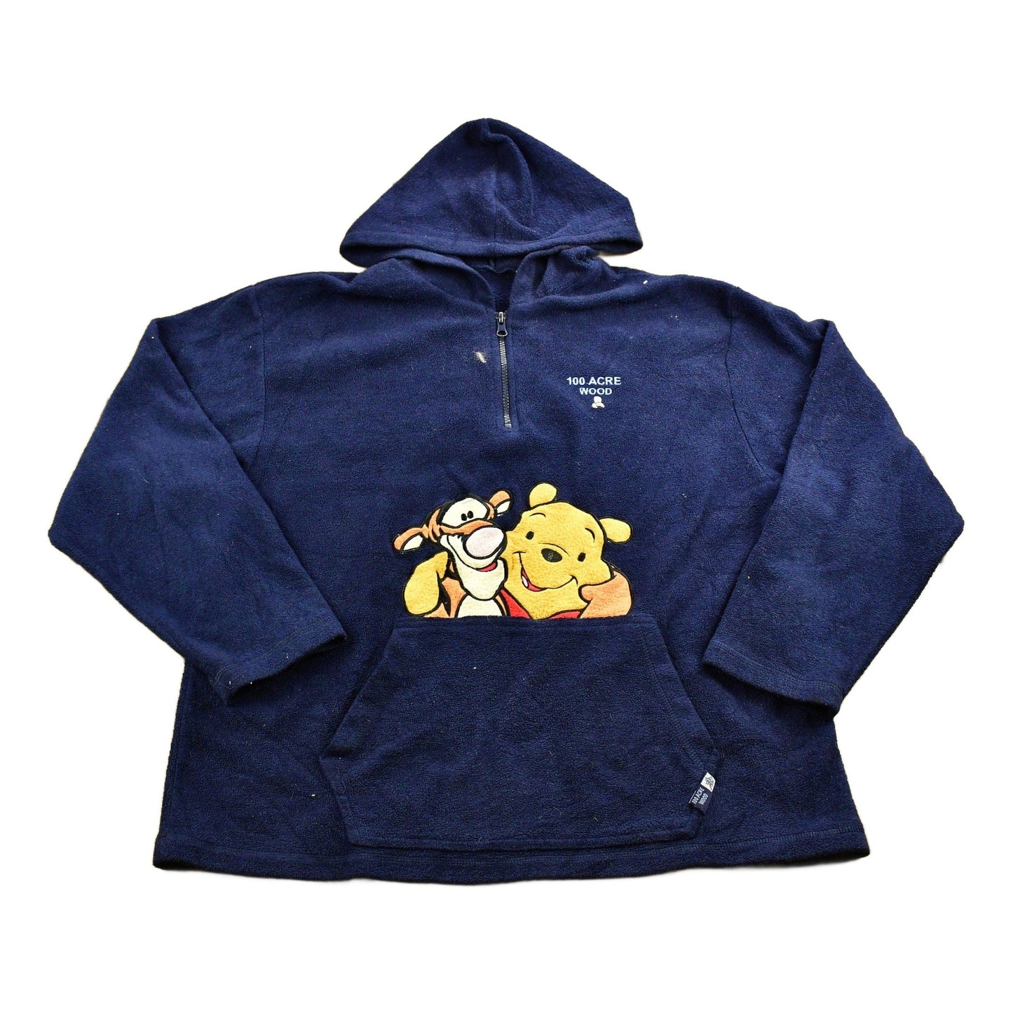 Vintage 1990s 100 Acre Wood Winnie The Pooh Disney Fleece Hoodie Men's Large from propervintagecanada