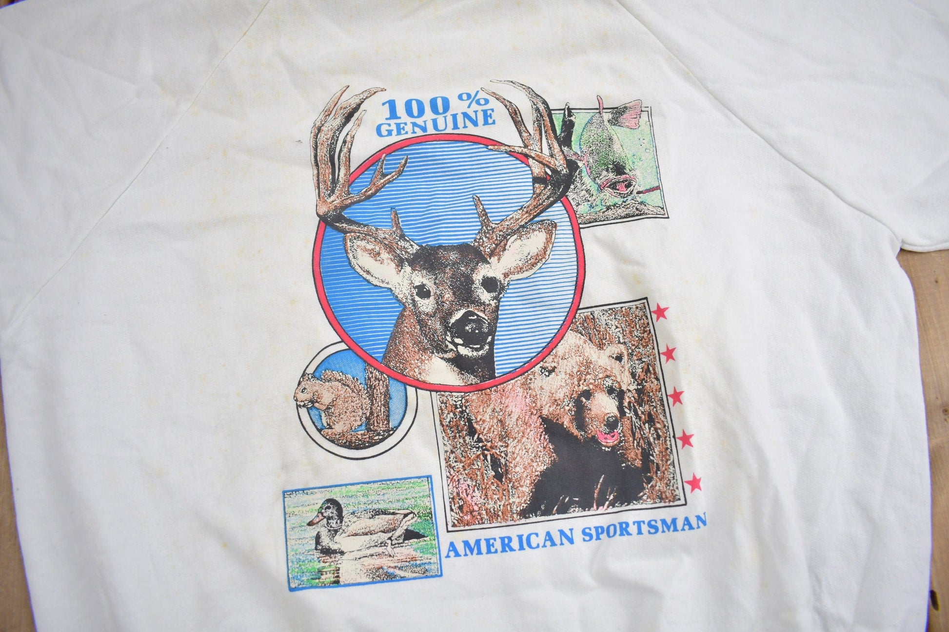 Vintage 1990s 100% Genuine American Sportsman Crewneck Men's Large from propervintagecanada