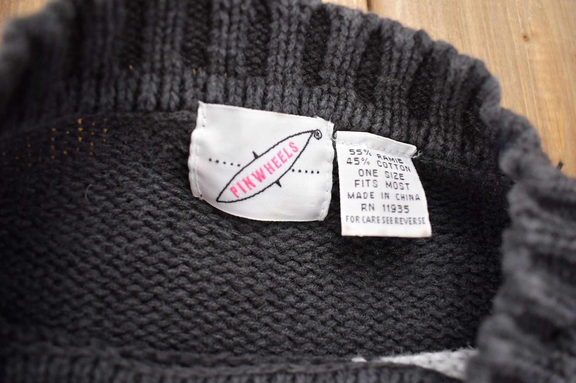 Vintage 1990s 100% Pinwheels Wool Knit Sweater from propervintagecanada