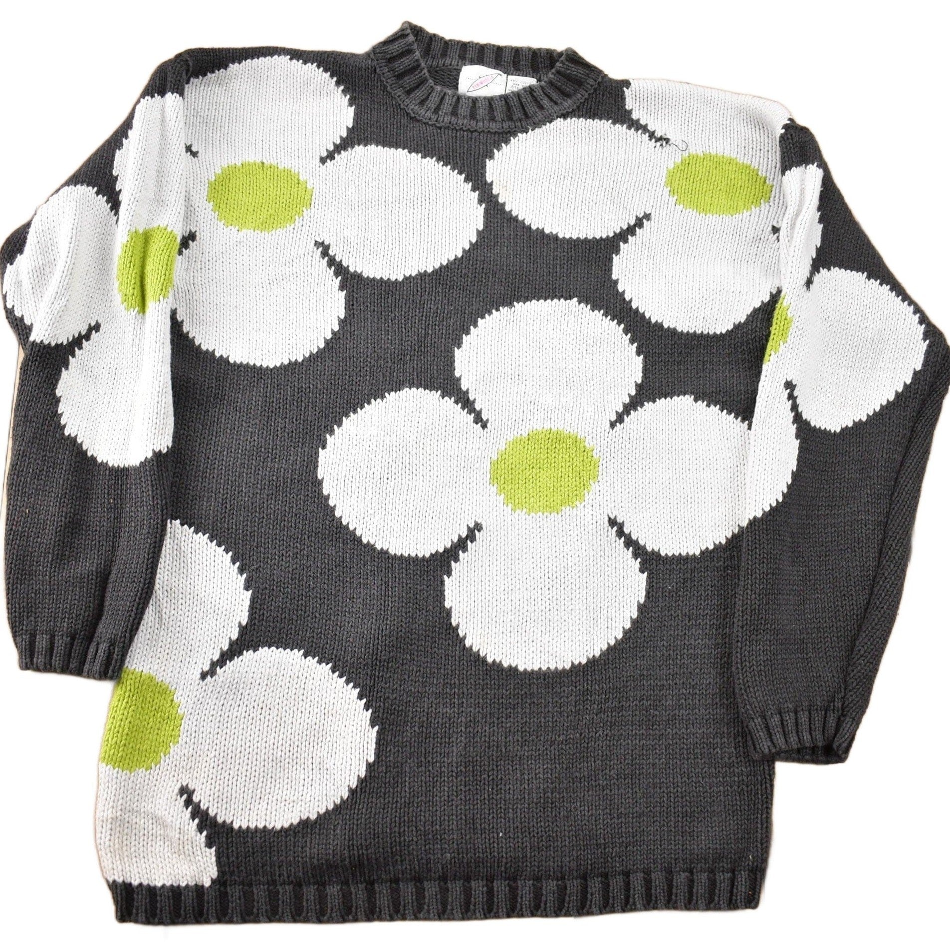 Vintage 1990s 100% Pinwheels Wool Knit Sweater from propervintagecanada