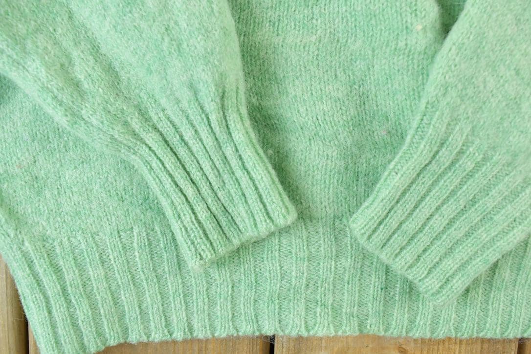 Vintage 1990s 100% Real Shetland Wool Knit Sweater Women's S from propervintagecanada