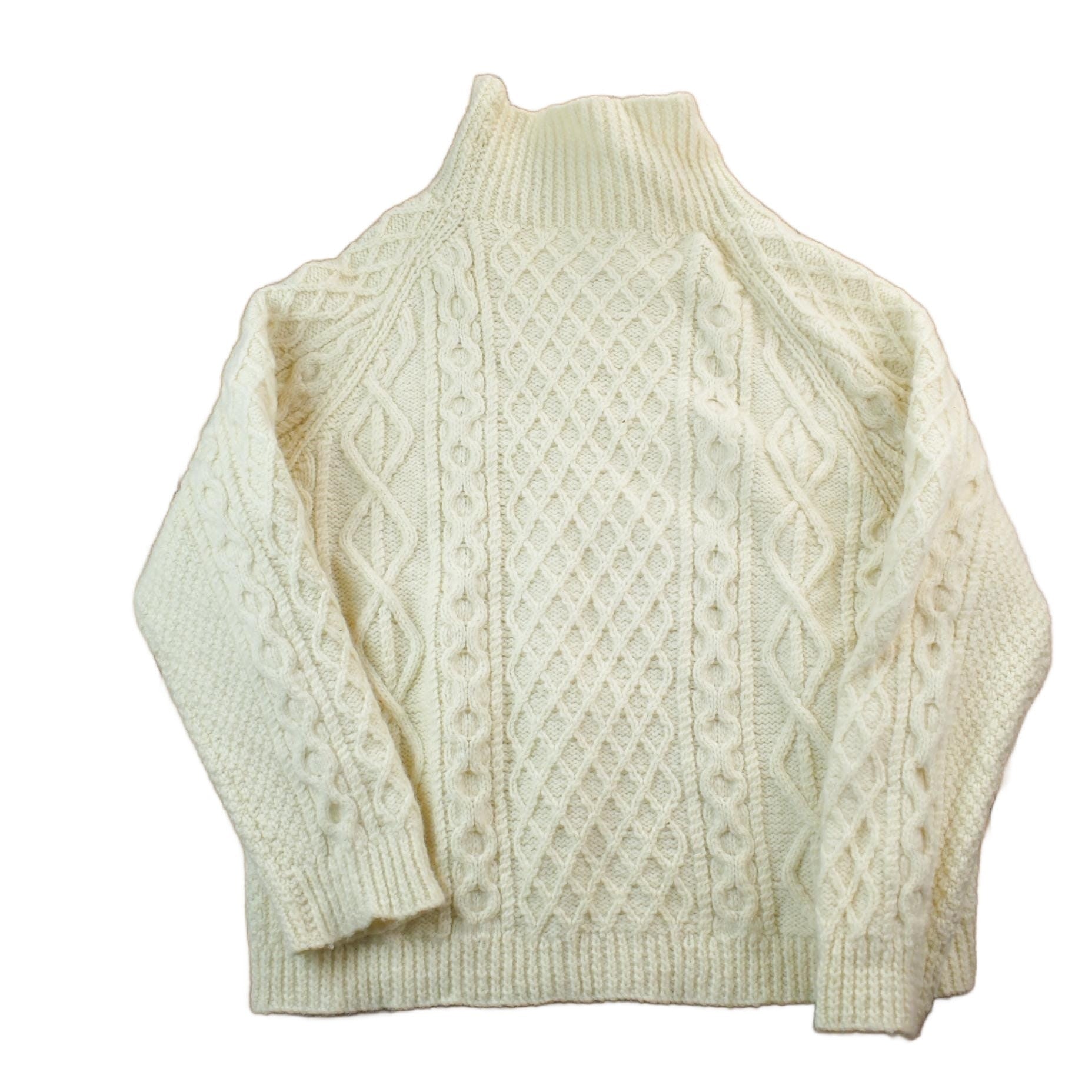 Vintage 1990s 100% Wool Cable Knit Sweater Men's XL from propervintagecanada