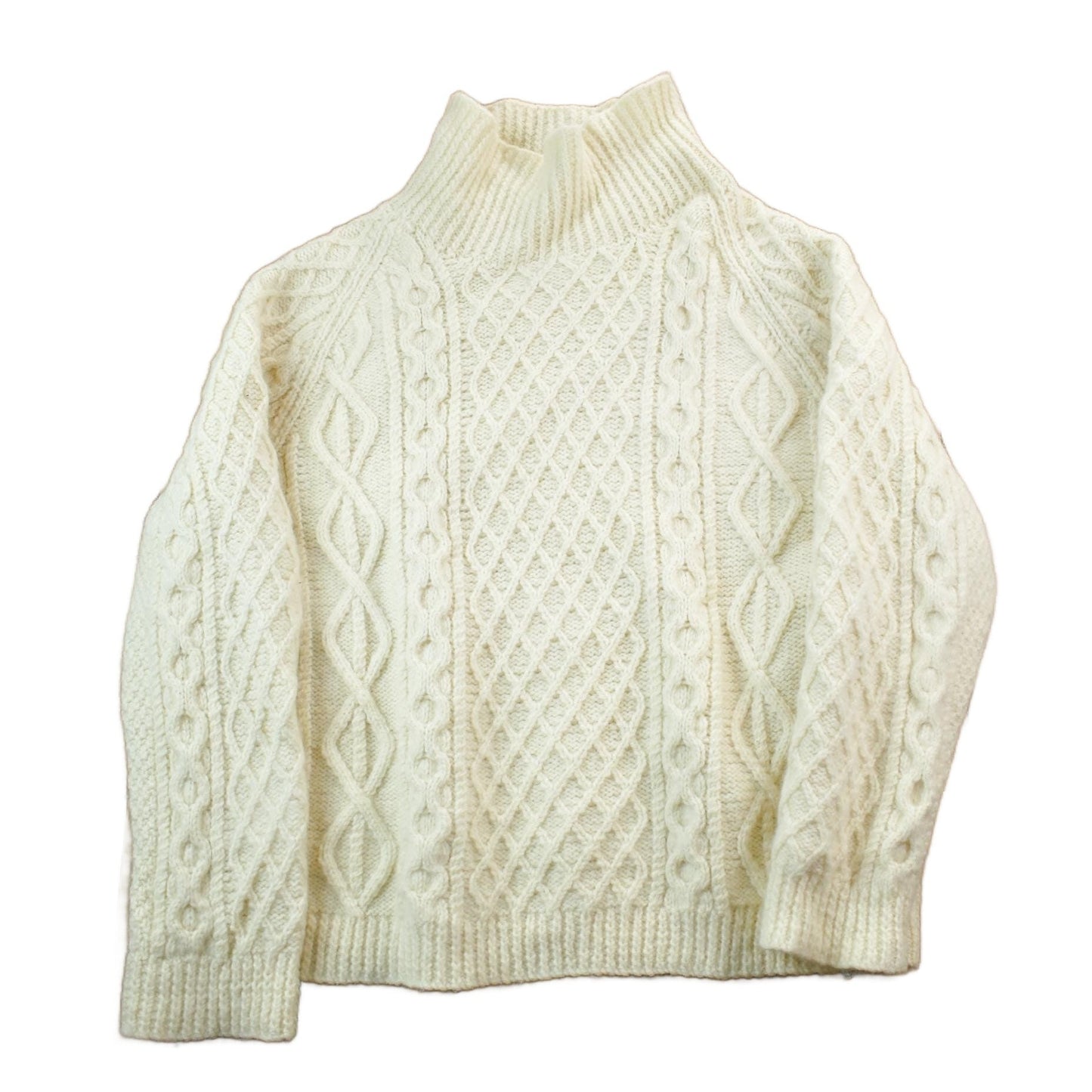 Vintage 1990s 100% Wool Cable Knit Sweater Men's XL from propervintagecanada