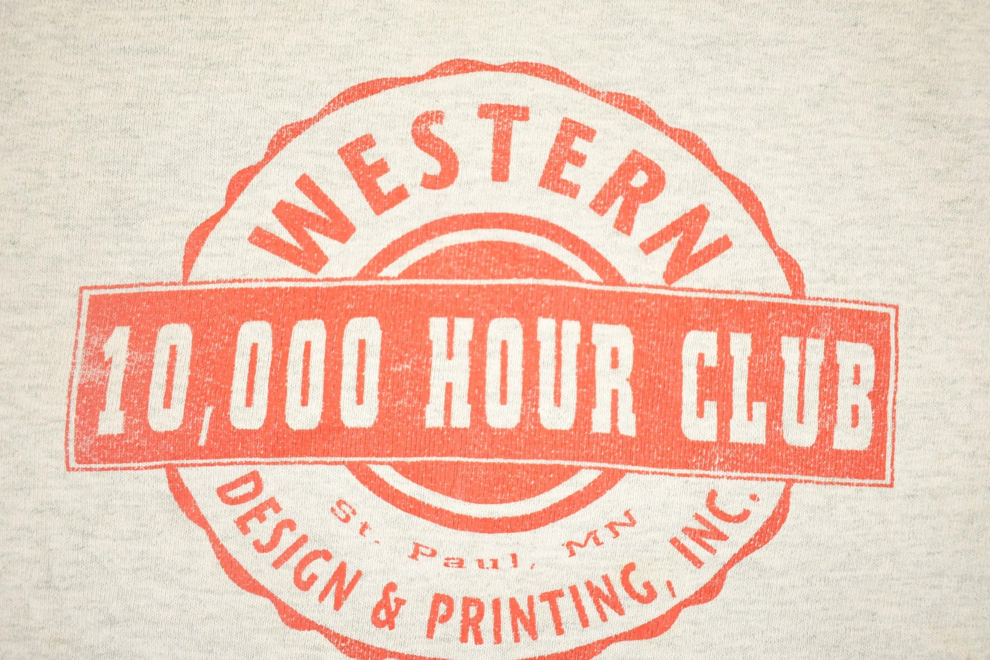 Vintage 1990s 10k Hour Club Heavyweight Souvenir Crewneck Sweatshirt Men's XL from propervintagecanada