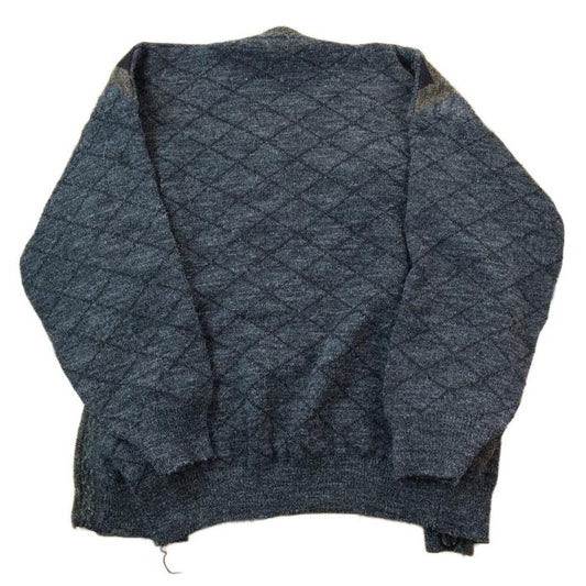 Vintage 1990s 15 Button 100% Wool Knit Sweater Men's XL from propervintagecanada