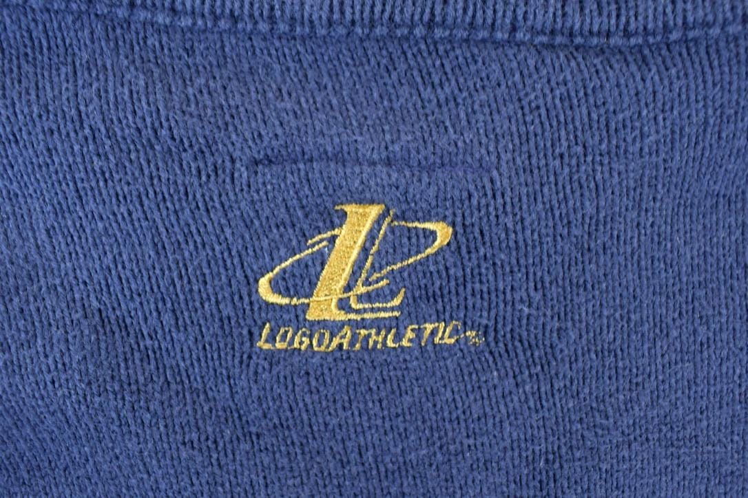 Vintage 1990s 1999 Super Bowl XXXIII Broncos Falcons Miami NFL Knit Crewneck Sweatshirt Men's XL