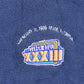 Vintage 1990s 1999 Super Bowl XXXIII Broncos Falcons Miami NFL Knit Crewneck Sweatshirt Men's XL