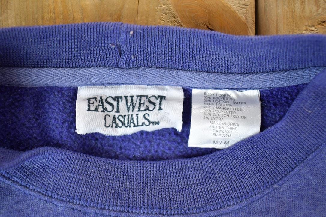 Vintage 1990s 2 Wolf East West Casuals Crewneck Men's Medium from propervintagecanada