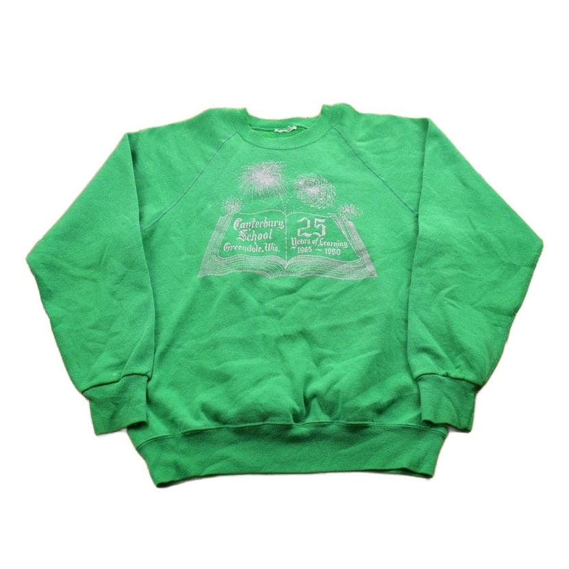 Vintage 1990s 25th Anniversary Canterbury School Greendale Wisconsin Crewneck Sweatshirt Men's Small from propervintagecanada