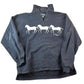 Vintage 1990s 3 Horse Quarter Zip Mock Neck Outdoorsman Sweatshirt Men's Large from propervintagecanada