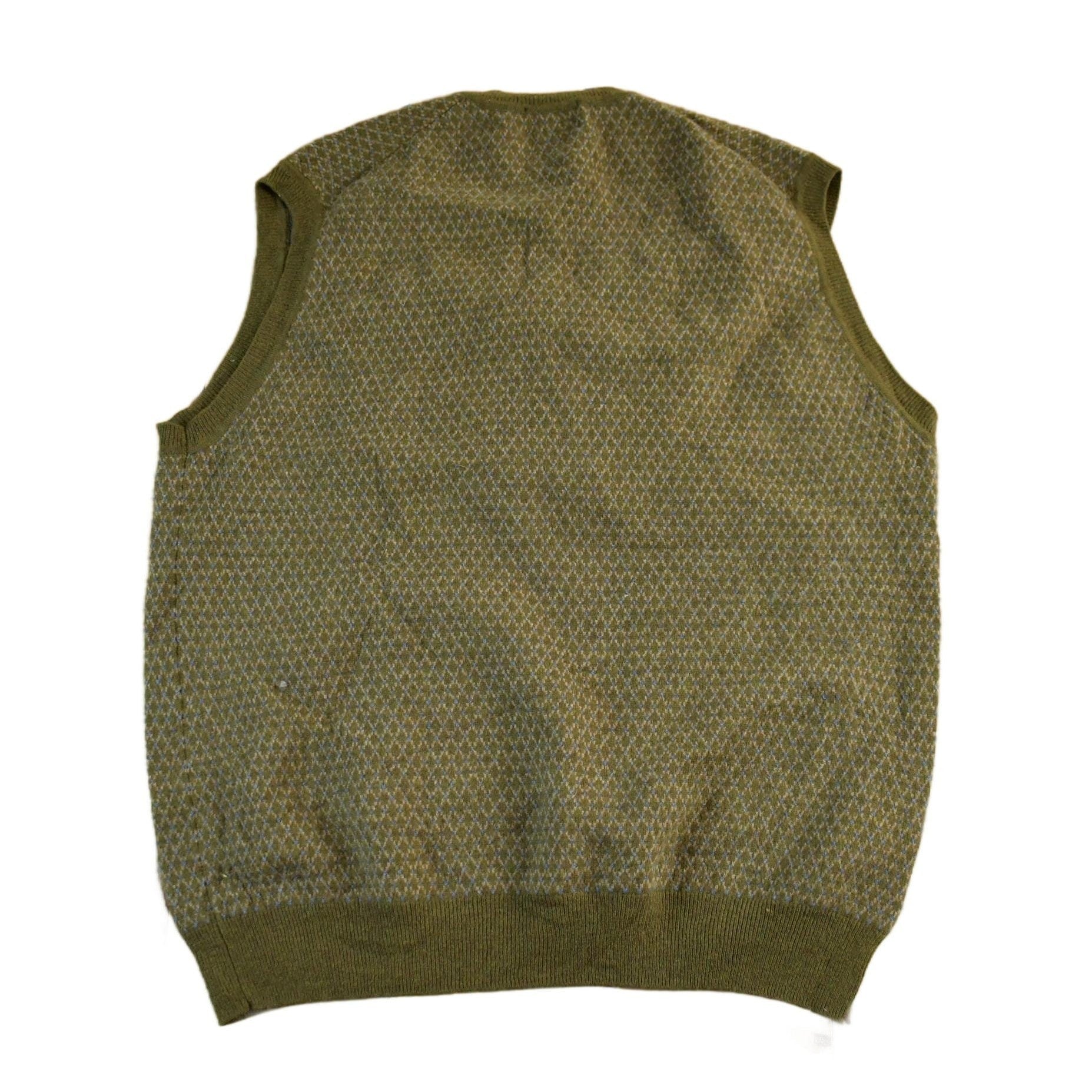 Vintage 1990s 346 Brooks Brothers Wool Knit Vest V Neck Sweater Men's Medium from propervintagecanada