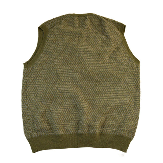 Vintage 1990s 346 Brooks Brothers Wool Knit Vest V Neck Sweater Men's Medium from propervintagecanada