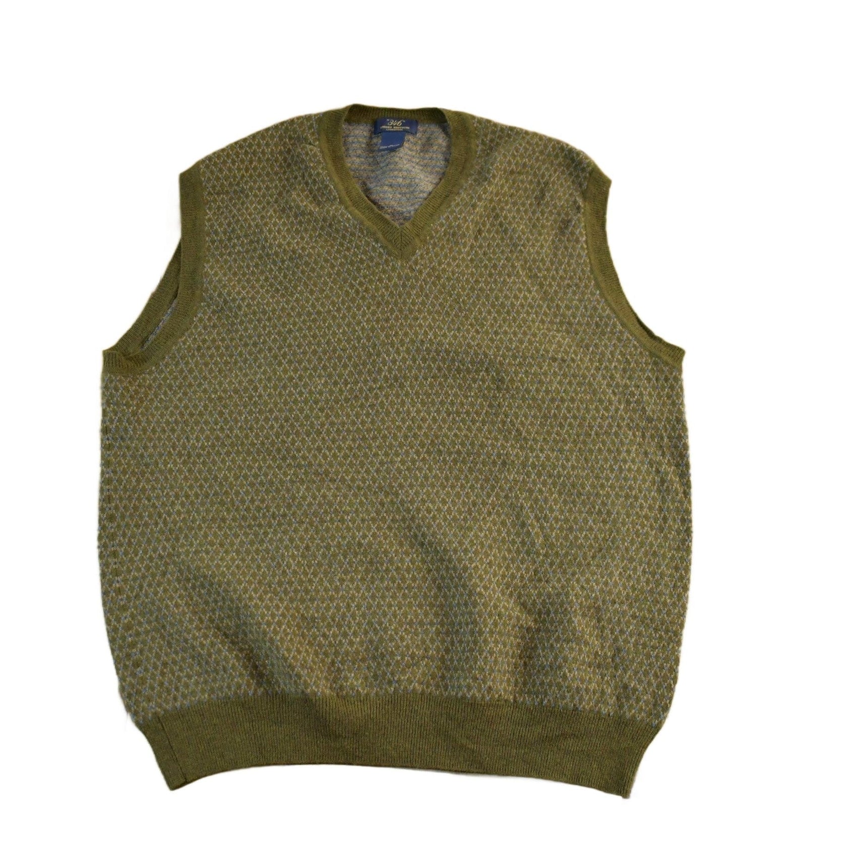 Vintage 1990s 346 Brooks Brothers Wool Knit Vest V Neck Sweater Men's Medium from propervintagecanada