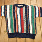Vintage 1990s 3D Cable Knit Cotton Traders Sweater from propervintagecanada