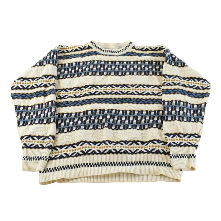 Vintage 1990s 417 Van Heusen Knit Crewneck Sweater Men's S from propervintagecanada