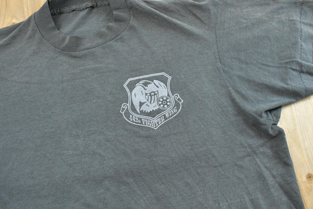 Vintage 1990s 442nd Fighter Wing Air Force Reserve Command Unit Army T-Shirt Men's L from propervintagecanada