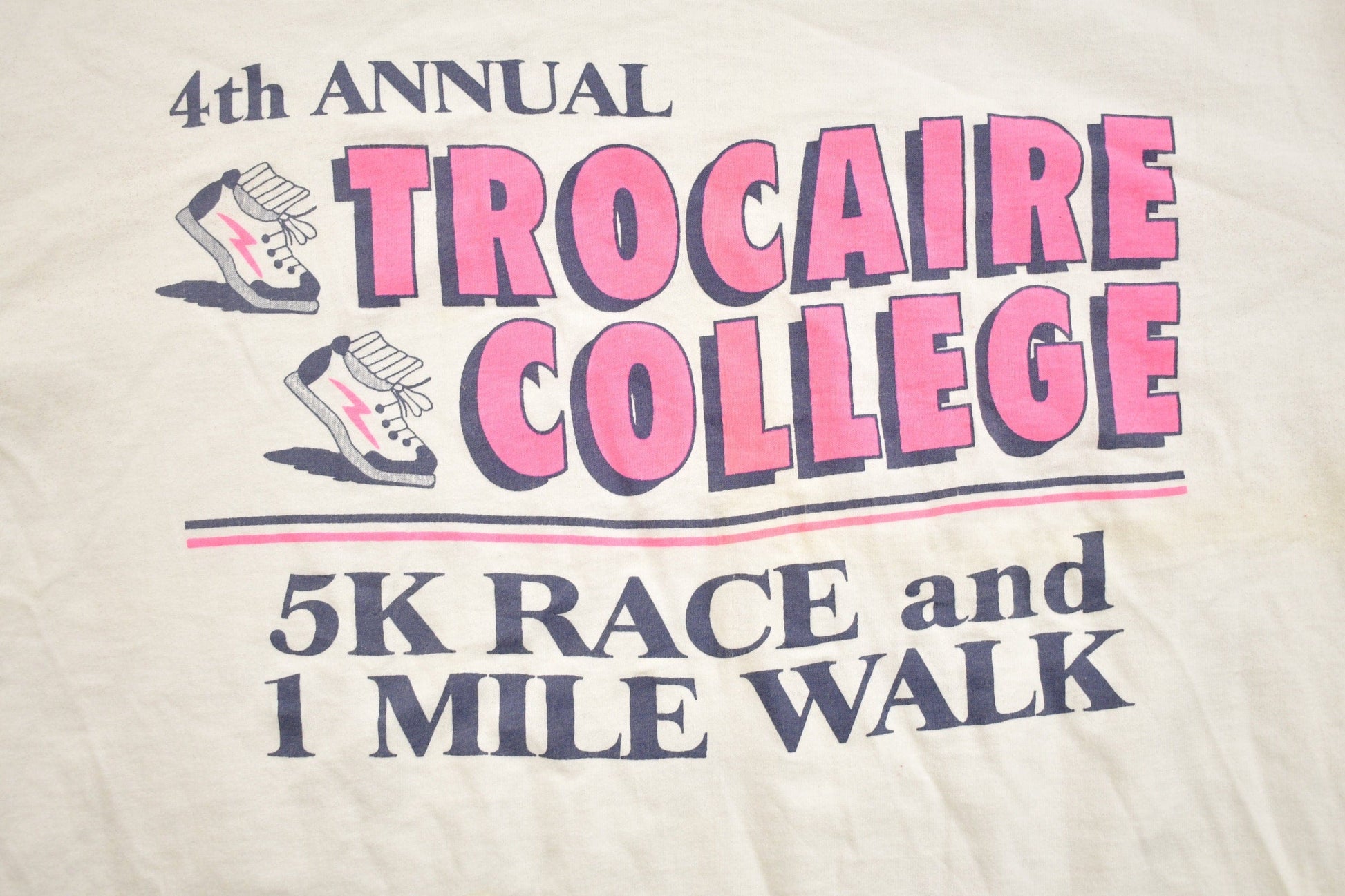 Vintage 1990s 4th Annual Trocaire College 5K Race Crewneck Long Sleeve Shirt Men's Medium from propervintagecanada
