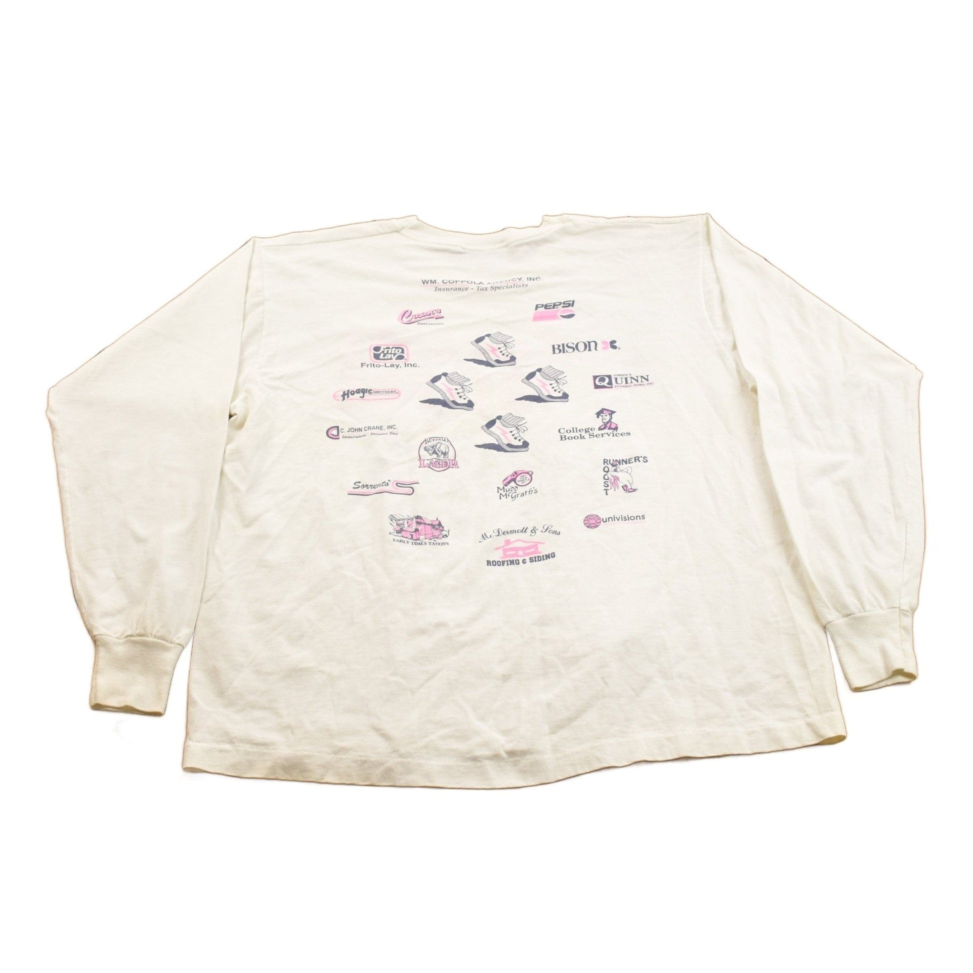 Vintage 1990s 4th Annual Trocaire College 5K Race Crewneck Long Sleeve Shirt Men's Medium from propervintagecanada