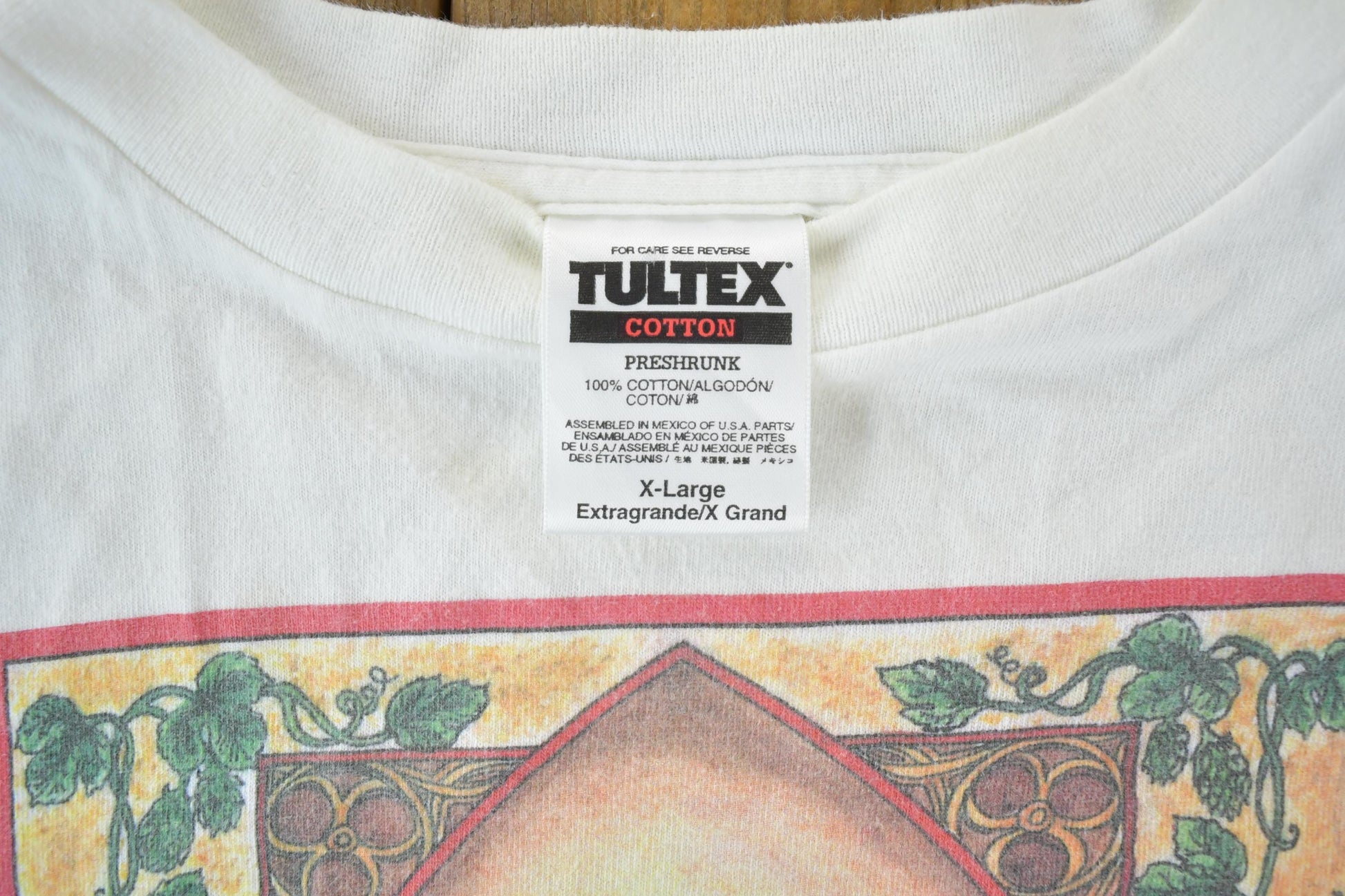 Vintage 1990s Abbey Belgian Style Ale Souvenir Single Stitch Graphic Print T-Shirt Made In Men's XL from propervintagecanada