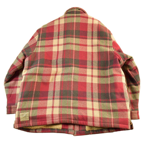 Vintage 1990s Abercrombie & Fitch Sherpa Lined Flannel Jacket Men's Large from propervintagecanada
