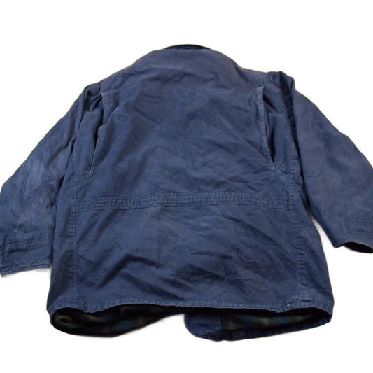 Vintage 1990s Aberdeen Chore Coat Leather Collar Jacket Men's L from propervintagecanada