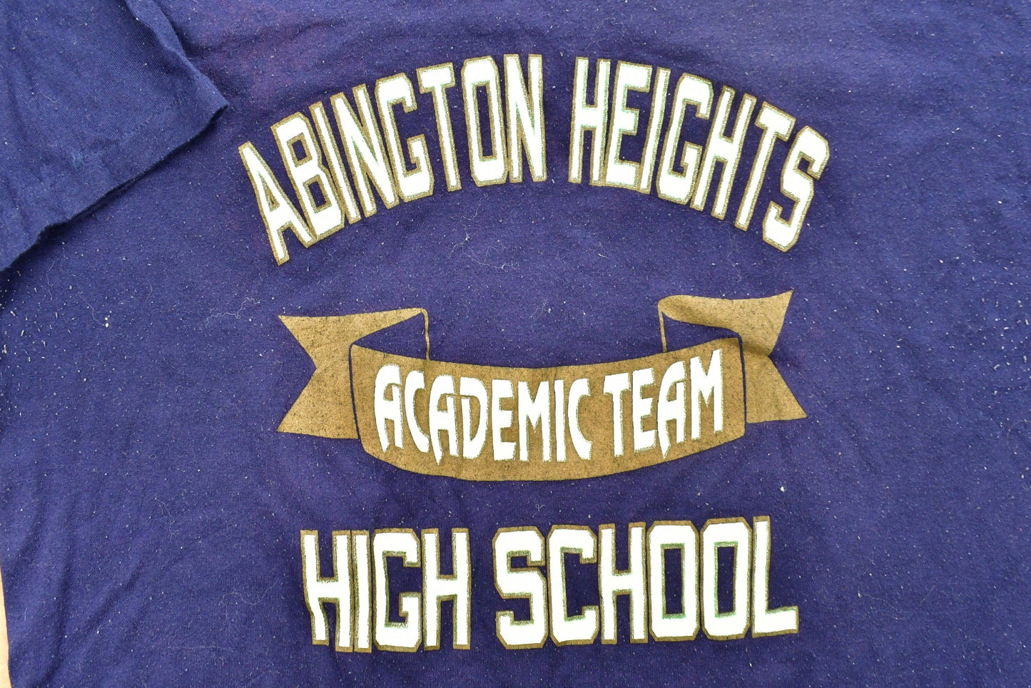 Vintage 1990s Abington Heights Highschool Academic Team Collegiate T-Shirt Men's Large from propervintagecanada