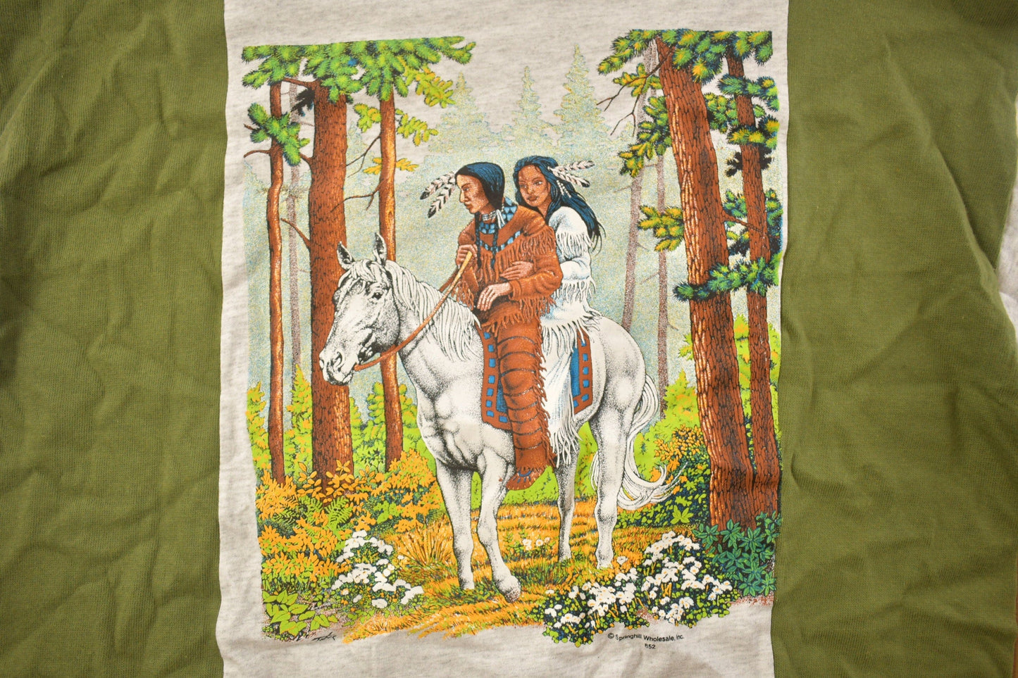 Vintage 1990s Aboriginal Graphic T-Shirt Men's Large from propervintagecanada