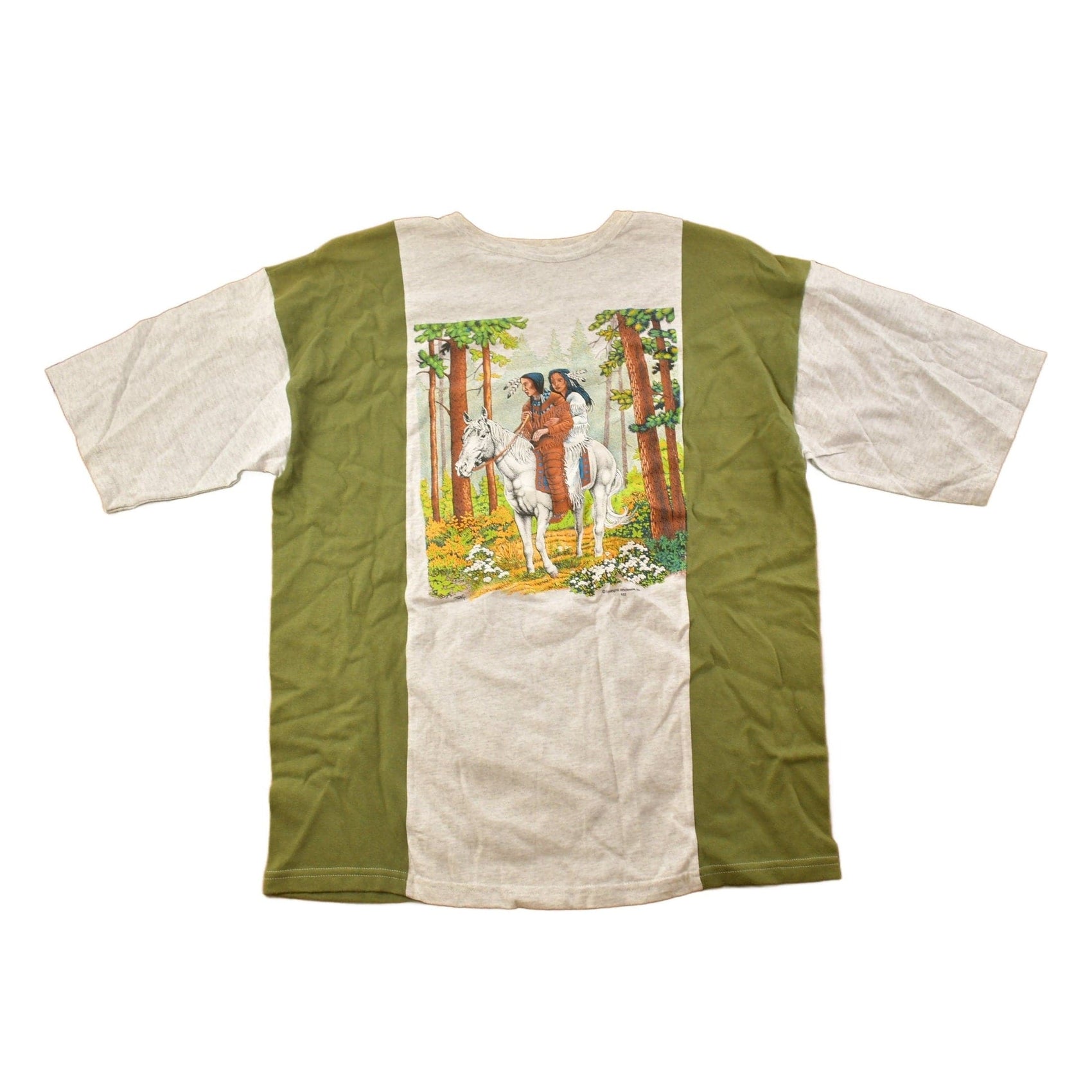 Vintage 1990s Aboriginal Graphic T-Shirt Men's Large from propervintagecanada