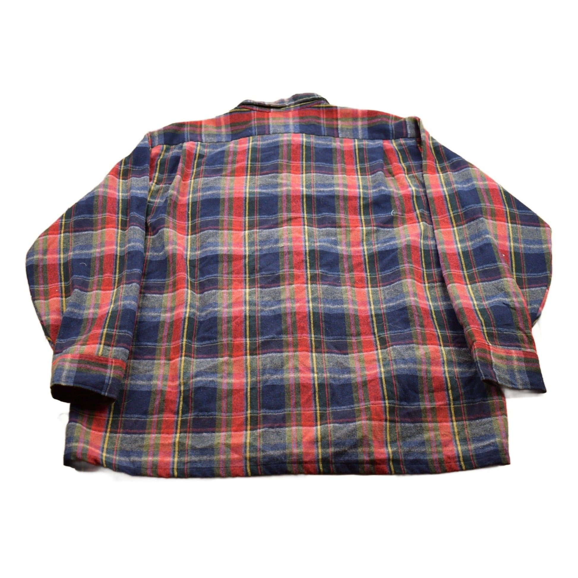 Vintage 1990s Above Average Plaid Flannel Button Up Shirt Men's 3XL