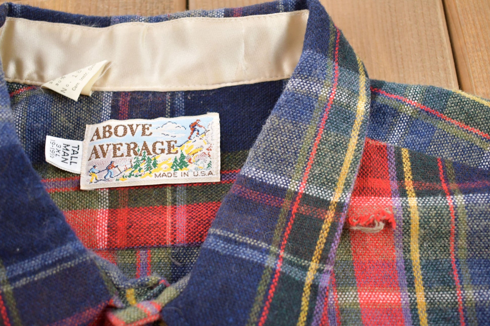 Vintage 1990s Above Average Plaid Flannel Button Up Shirt Men's 3XL