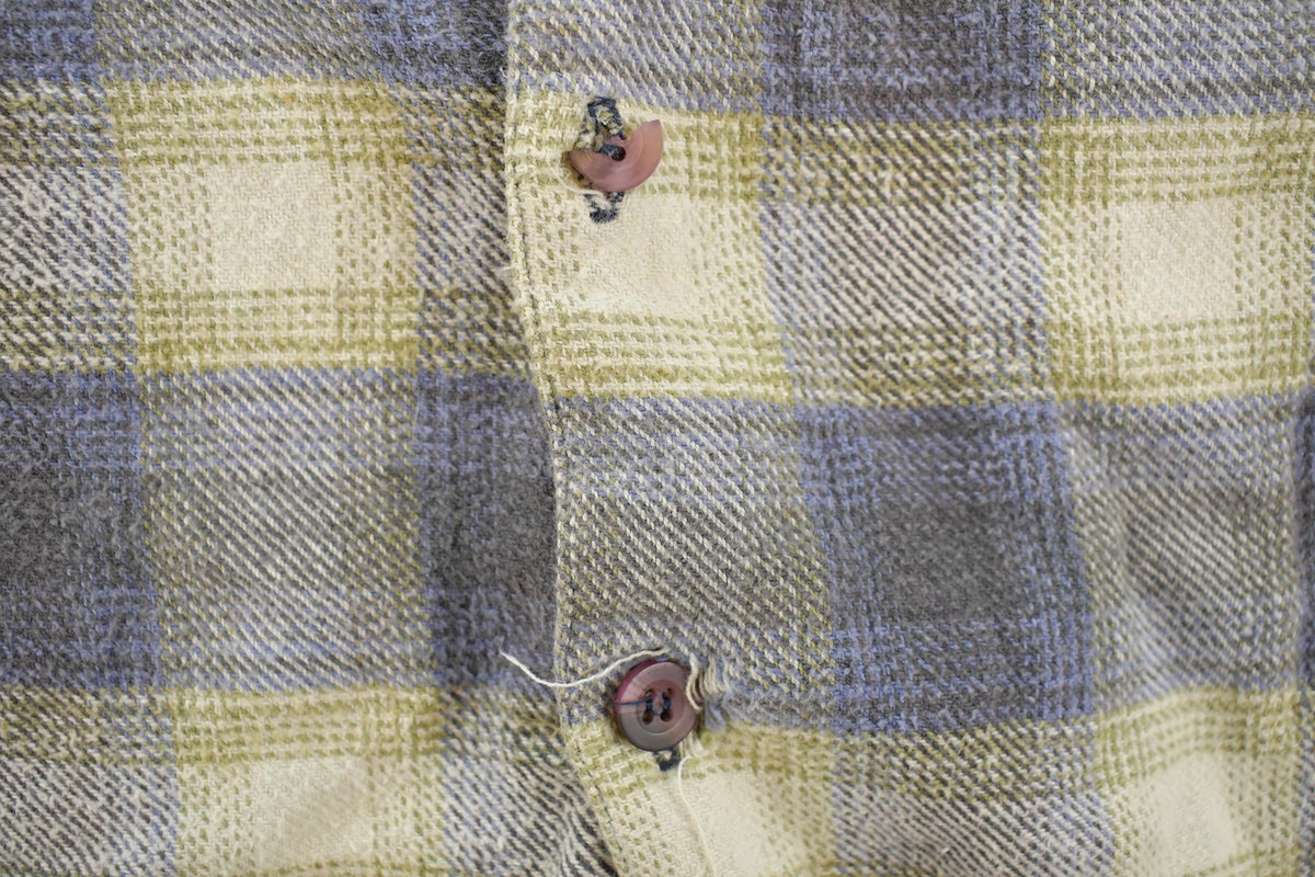 Vintage 1990s Above Sea Level Plaid Flannel Button Up Shirt Men's M from propervintagecanada