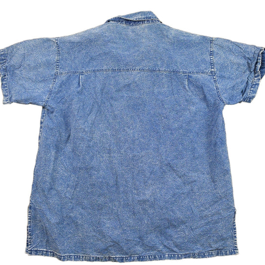 Vintage 1990s Abstract Button Up Shirt Men's 2XL from propervintagecanada