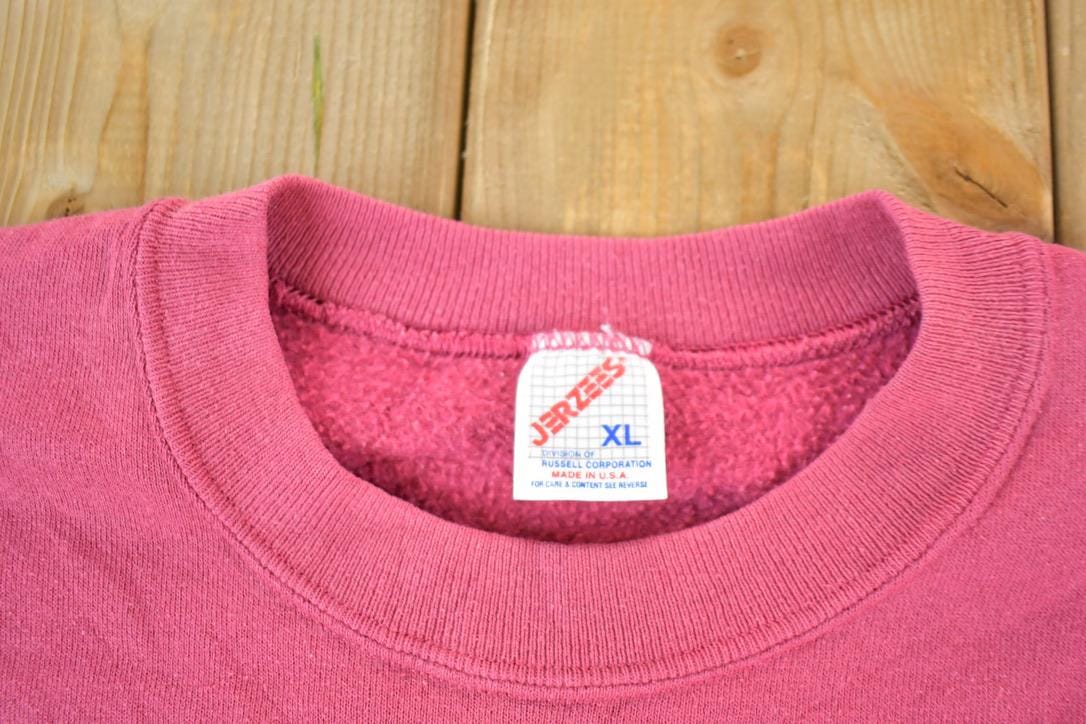 Vintage 1990s Abstract Floral Souvenir Crewneck Sweatshirt Made In USA Men's L from propervintagecanada