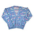 Vintage 1990s Abstract Knit Cardigan Sweater Men&