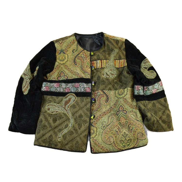 Vintage 1990s Abstract Paisley Button Up Jacket Women's S from propervintagecanada