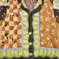 Vintage 1990s Abstract Patchwork Button Up Sweater from propervintagecanada