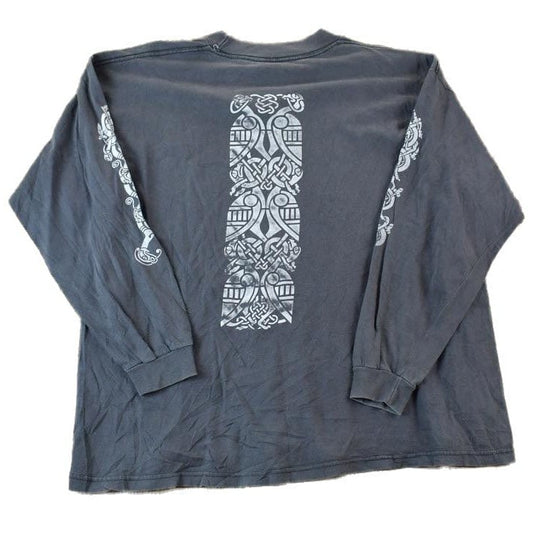 Vintage 1990s Abstract Pattern Church Pattern Crewneck Sweatshirt Men's XL from propervintagecanada