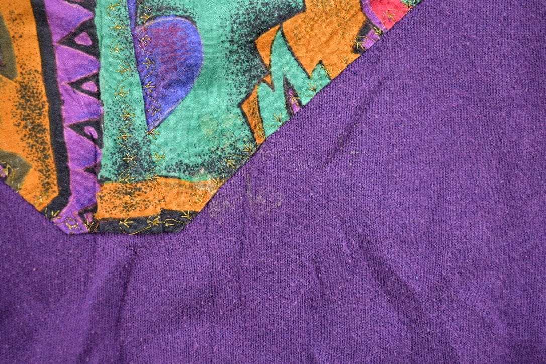 Vintage 1990s Abstract Pattern Crewneck Sweater Women's L from propervintagecanada