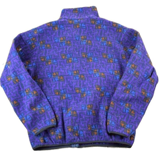 Vintage 1990s Abstract Pattern Fleece Outdoorsman Sweater Women's M from propervintagecanada