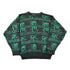Vintage 1990s Abstract Pattern Knit Crewneck Sweater Men&