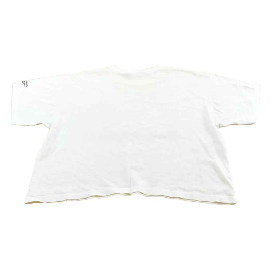 Vintage 1990s Abstract Reebok Promotional T-Shirt Men's Cropped XL from propervintagecanada