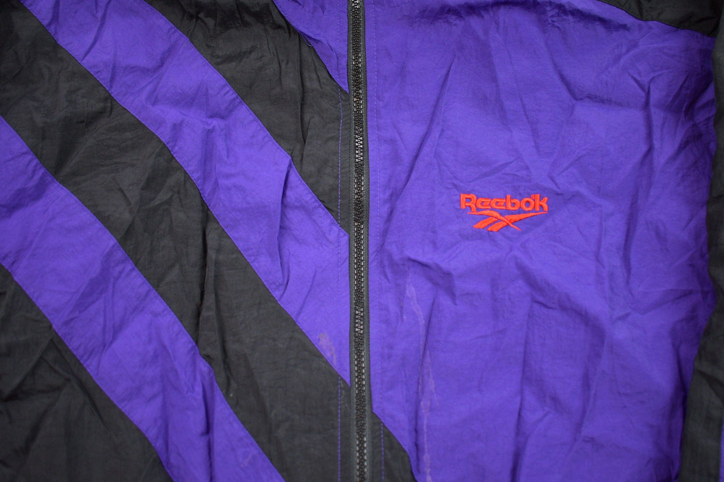 Vintage 1990s Abstract Reebok Windbreaker Jacket Men's Medium from propervintagecanada