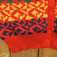 Vintage 1990s Abstract Vibrant Knitted Cardigan Button Up Sweater Women's M from propervintagecanada