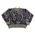 Vintage 1990s Abstract Wool Knit Crewneck Sweater Men&
