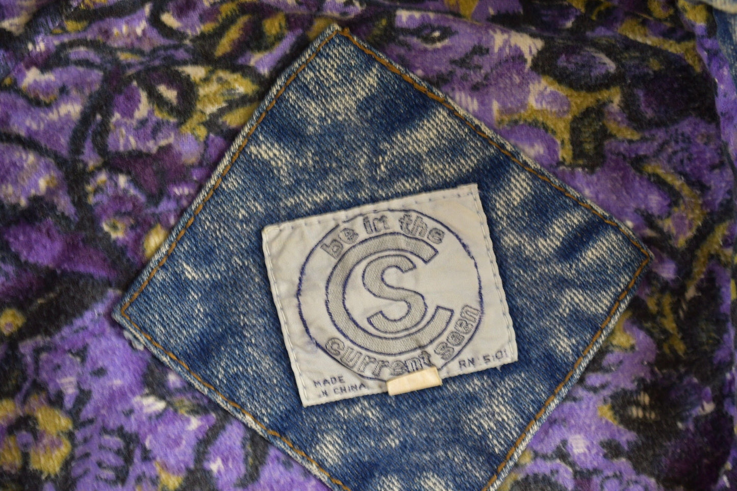 Vintage 1990s Acid Wash Denim Jean Jacket Vest Men's Medium from propervintagecanada