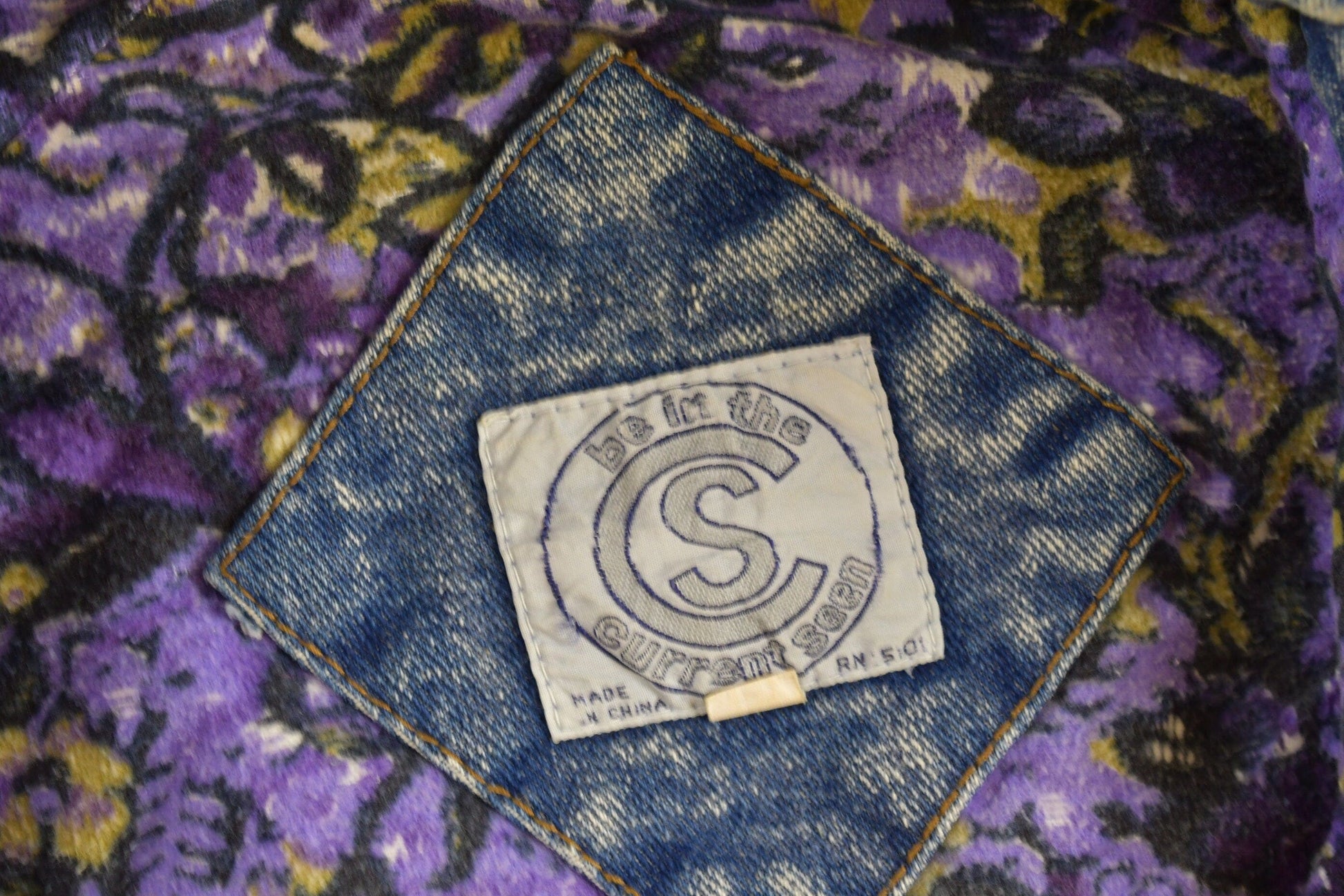 Vintage 1990s Acid Wash Denim Jean Jacket Vest Men's Medium from propervintagecanada