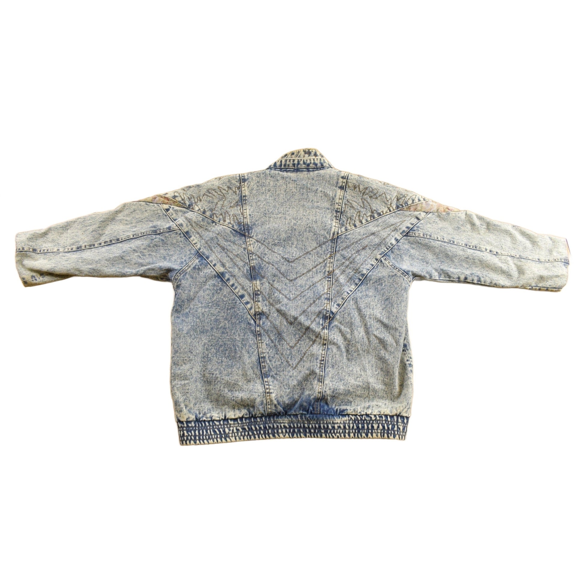 Vintage 1990s Acid Wash Denim Jean Jacket Vest Men's Medium from propervintagecanada