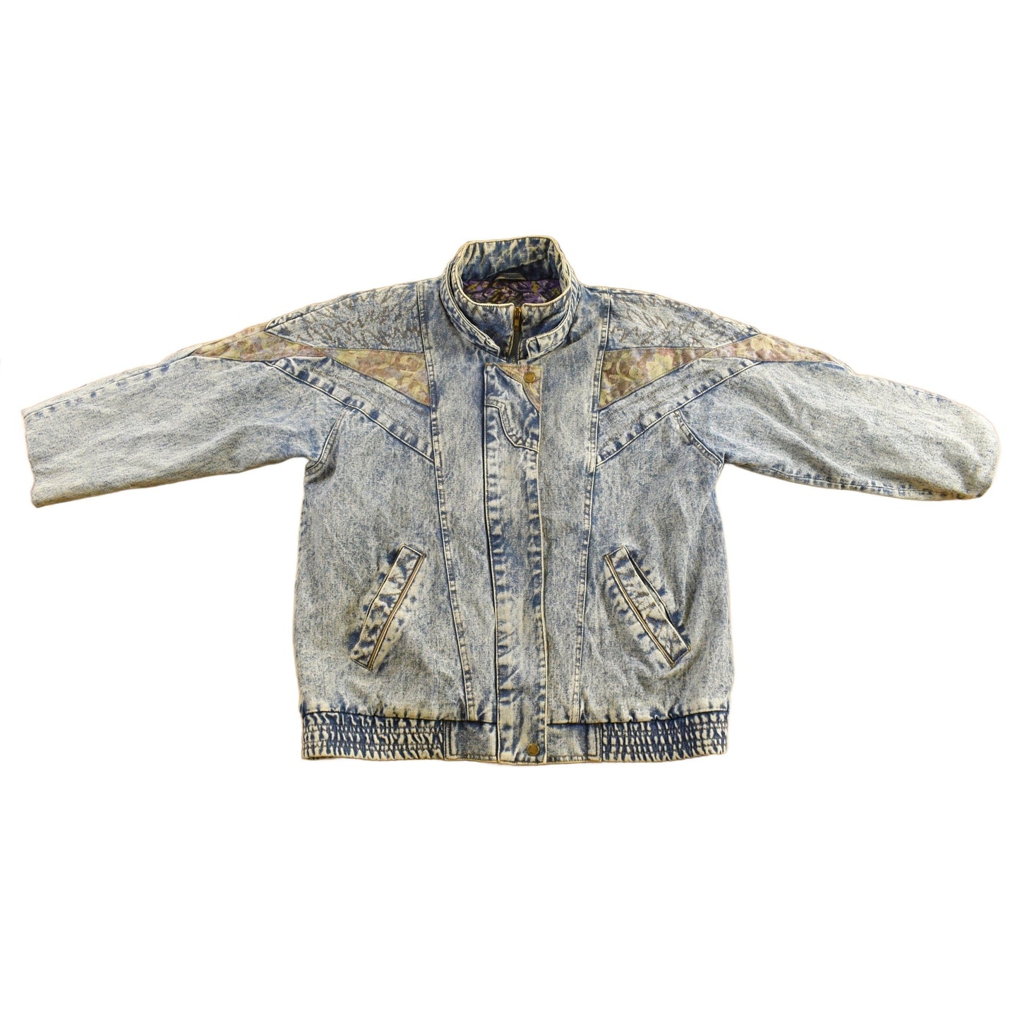 Vintage 1990s Acid Wash Denim Jean Jacket Vest Men's Medium from propervintagecanada