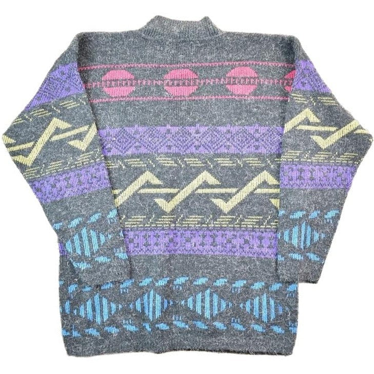 Vintage 1990s Across America By Knit Maven 100% Wool Knit Sweater Women's M from propervintagecanada